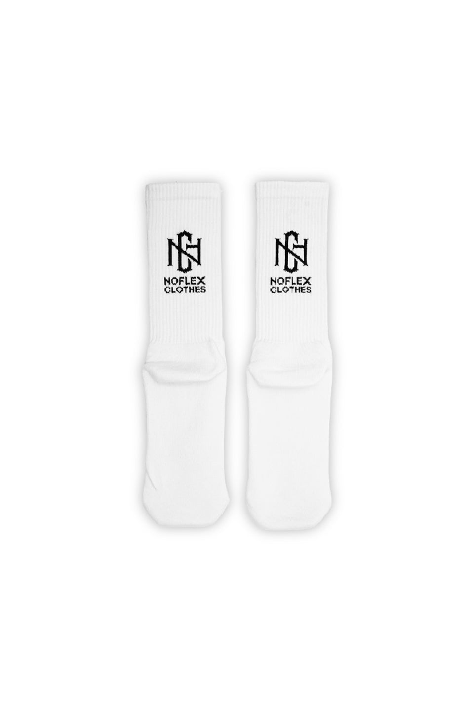 1st LOGO BACK WEAVING SOCKS WHITE