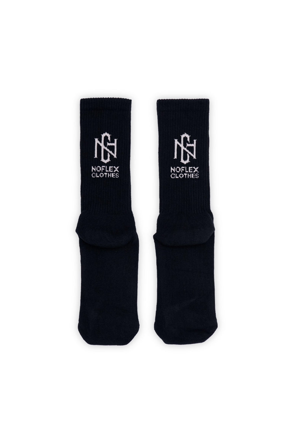 1st LOGO BACK WEAVING SOCKS BLACK