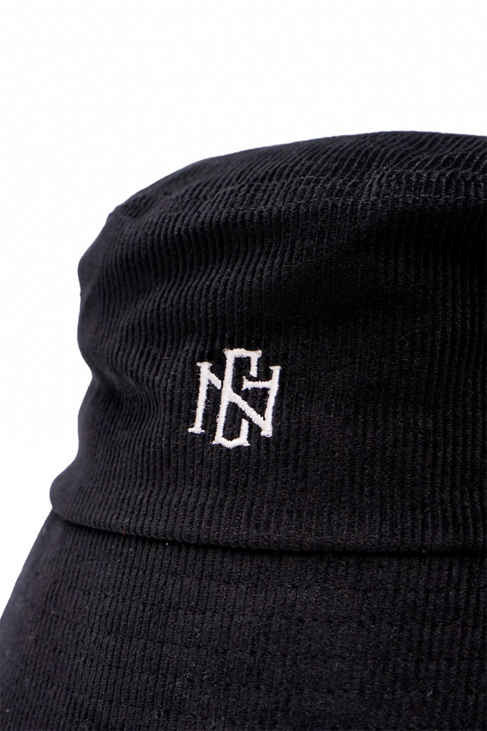 1st LOGO CORDUROY HAT BLACK