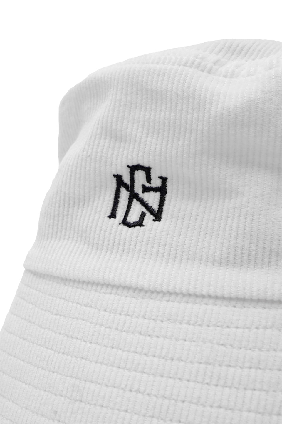 1st LOGO CORDUROY HAT WHITE