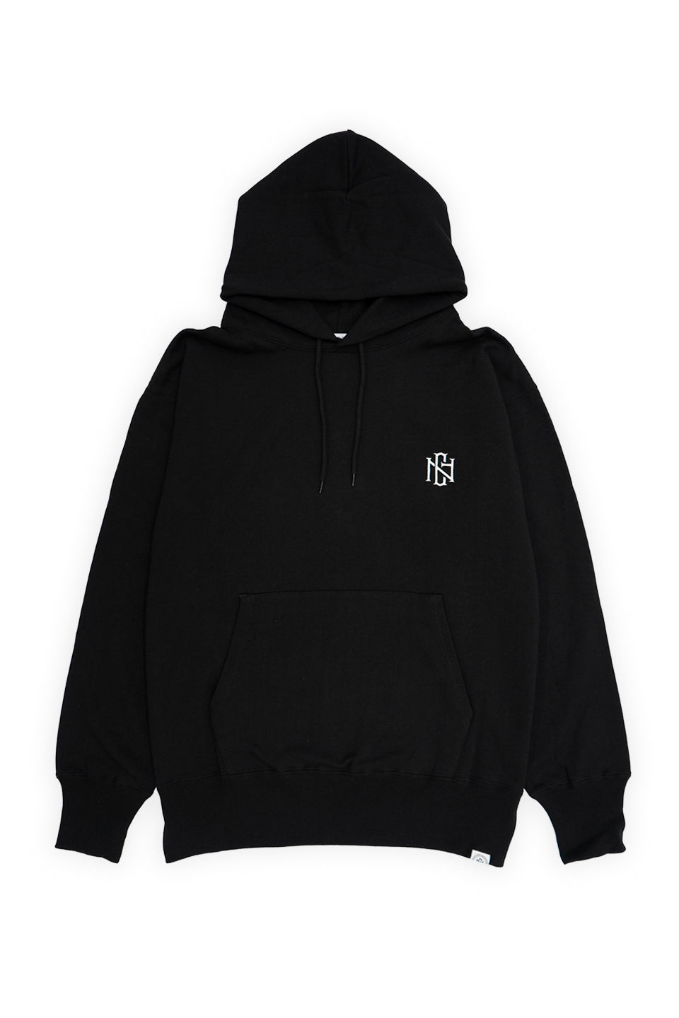 1st LOGO PULLOVER HOODY BLACK