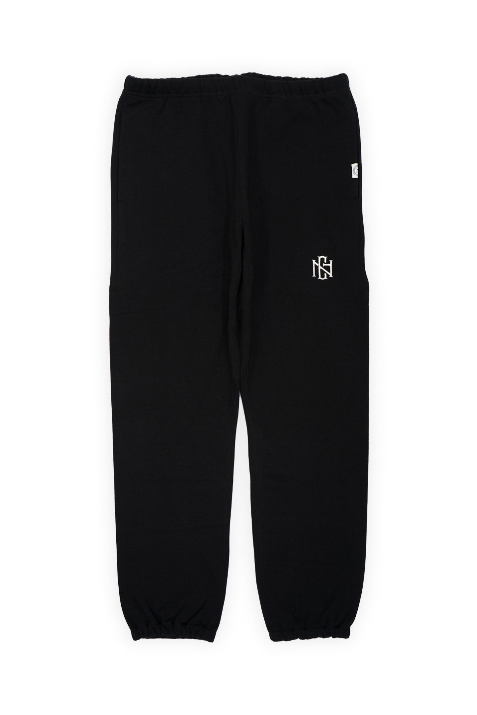 1st LOGO RIB SWEAT PANTS BLACK