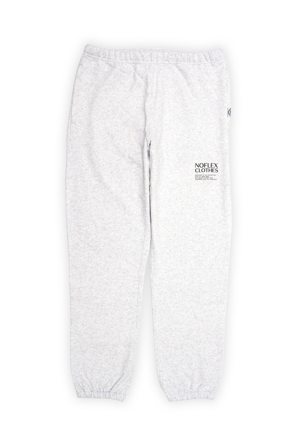 PRINT RIB SWEAT PANTS WHITE