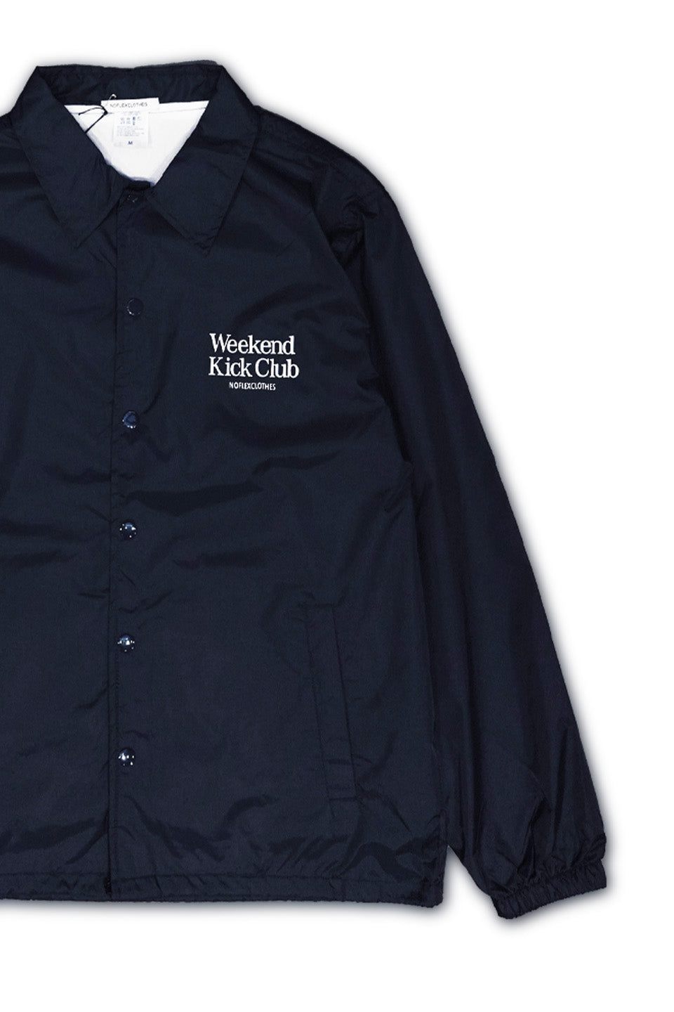 WKC NYLON COACH JACKET NAVY