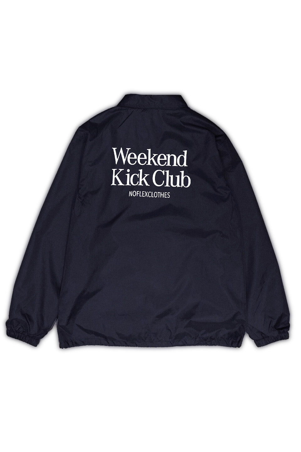 WKC NYLON COACH JACKET NAVY