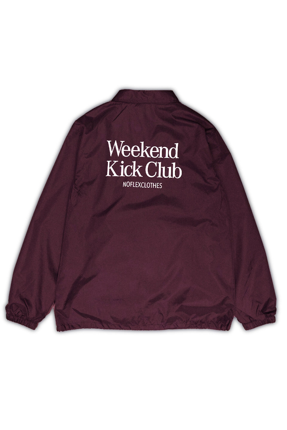 WKC NYLON COACH JACKET BURGUNDY