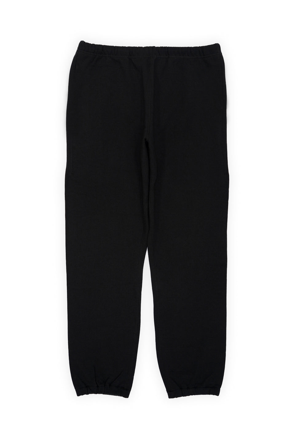 PRINT RIB SWEAT PANTS BLACK